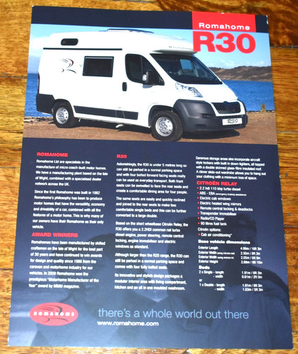 Romahome r30 motorhome - r30,